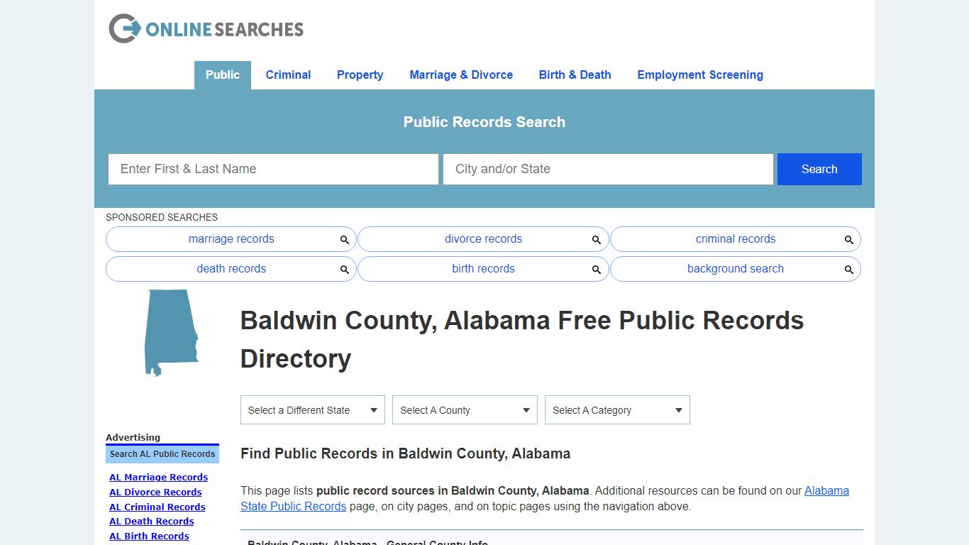 Baldwin County, Alabama Public Records Directory
